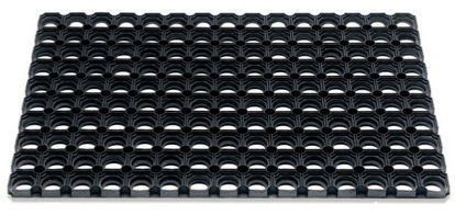 Afbeeldingen van Rubber ringmat open model, 100 x 150CM